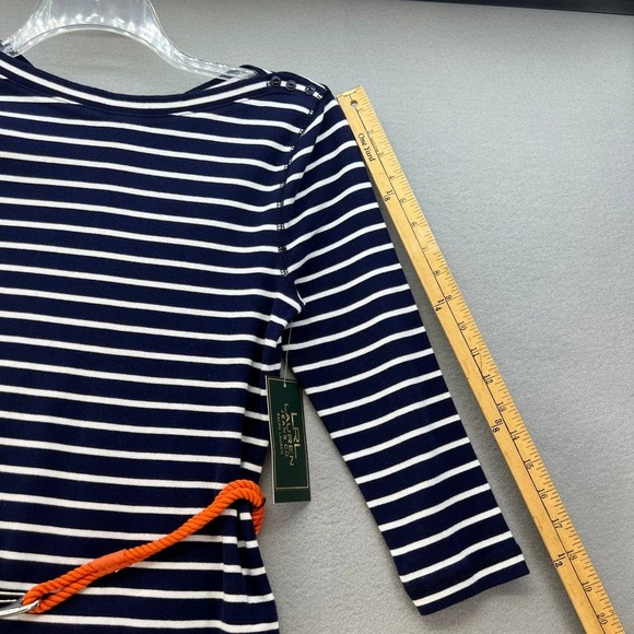 NWT LRL Lauren Jeans Co Women's Dress Striped - Picture 6 of 13